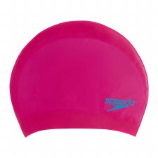Speedo Long Hair Junior Silicone Cap Pink